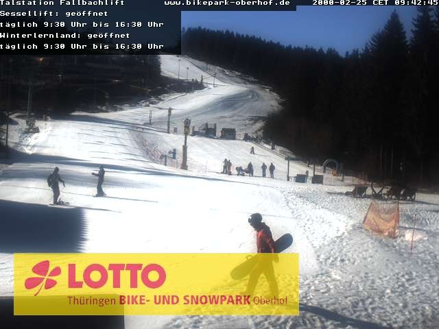 Archiv Foto Webcam Fallbachhang in Oberhof