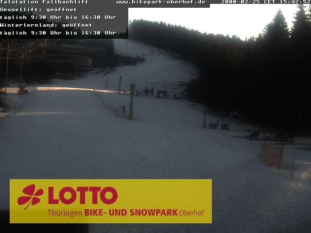 Archiv Foto Webcam Fallbachhang in Oberhof
