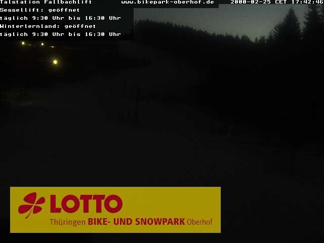 Archiv Foto Webcam Fallbachhang in Oberhof