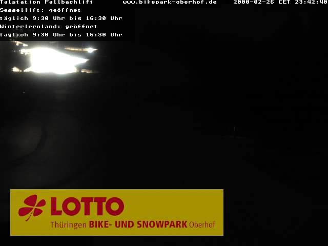 Archived image Webcam Fallbachhang in Oberhof, Thuringian Forest