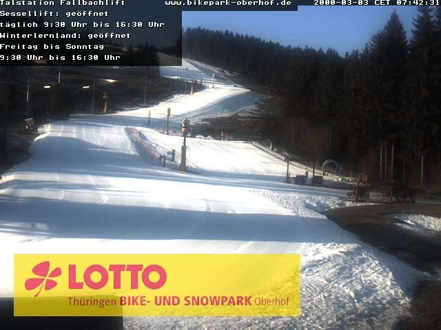 Archiv Foto Webcam Fallbachhang in Oberhof