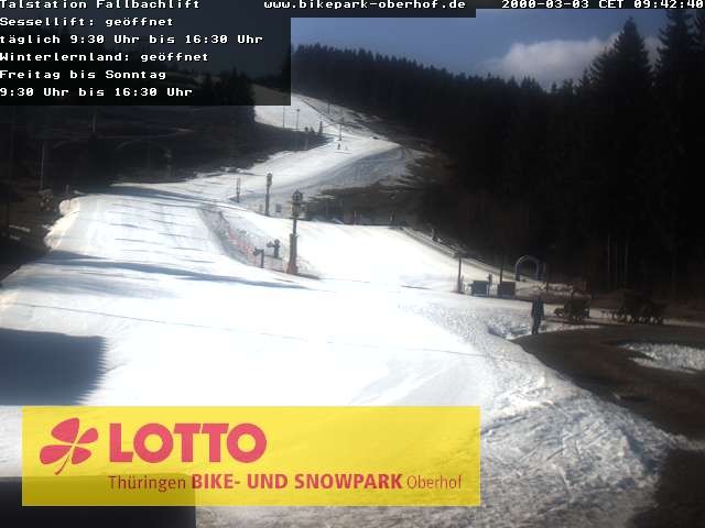 Archiv Foto Webcam Fallbachhang in Oberhof