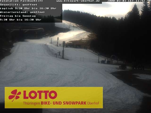 Archiv Foto Webcam Fallbachhang in Oberhof