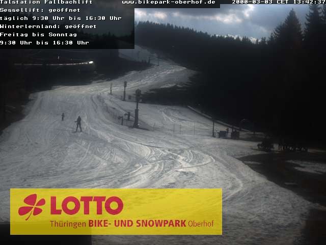 Archiv Foto Webcam Fallbachhang in Oberhof