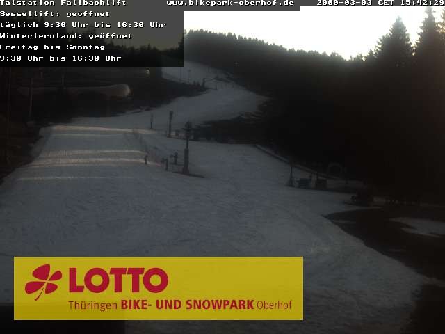 Archiv Foto Webcam Fallbachhang in Oberhof