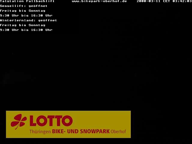 Archiv Foto Webcam Fallbachhang in Oberhof