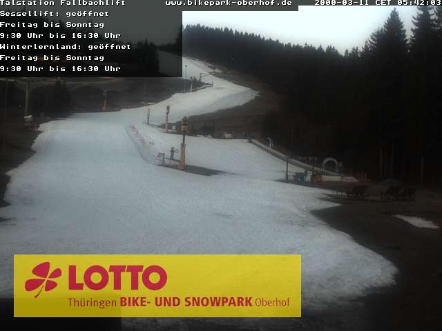 Archiv Foto Webcam Fallbachhang in Oberhof