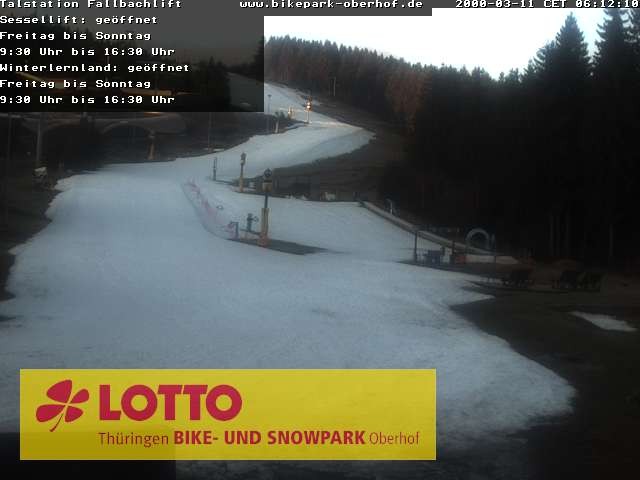 Archiv Foto Webcam Fallbachhang in Oberhof