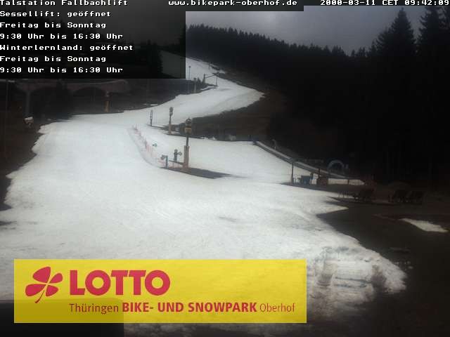 Archiv Foto Webcam Fallbachhang in Oberhof