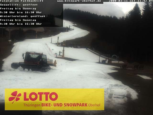 Archiv Foto Webcam Fallbachhang in Oberhof