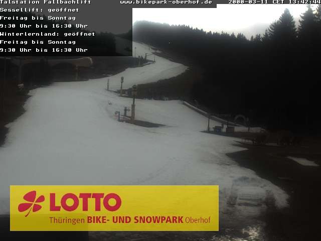 Archiv Foto Webcam Fallbachhang in Oberhof