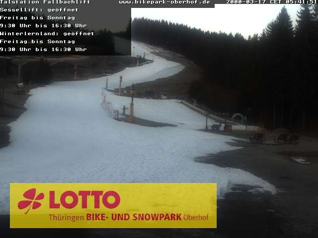 Archiv Foto Webcam Fallbachhang in Oberhof
