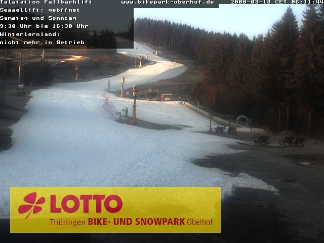 Archiv Foto Webcam Fallbachhang in Oberhof
