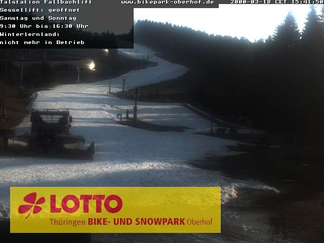 Archiv Foto Webcam Fallbachhang in Oberhof
