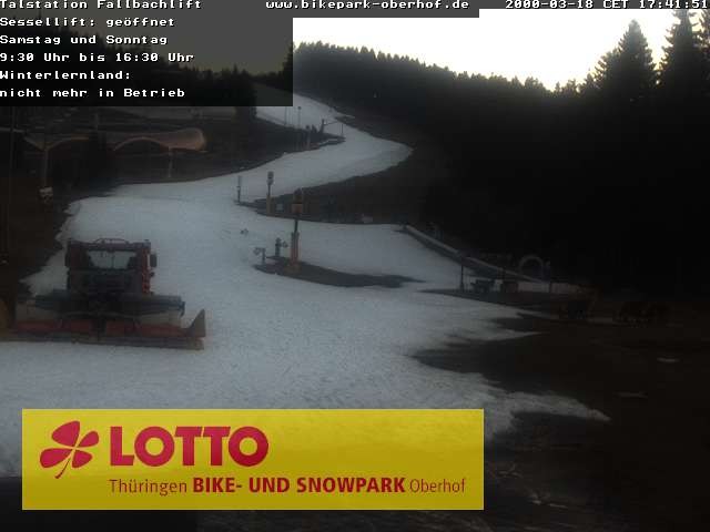 Archiv Foto Webcam Fallbachhang in Oberhof