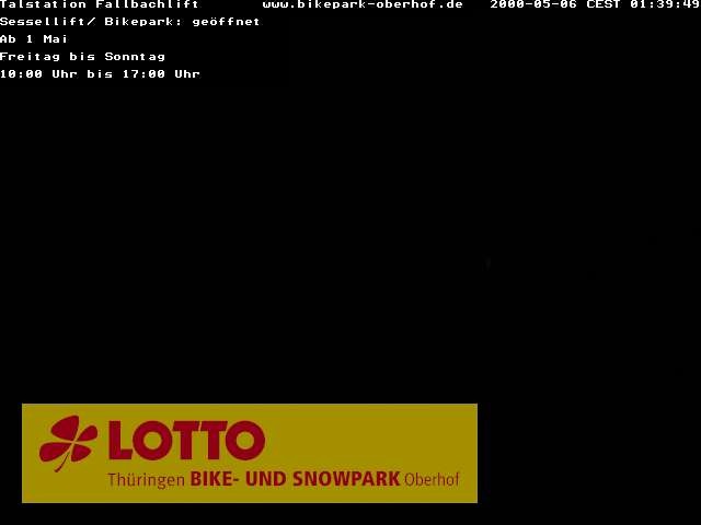 Archived image Webcam Fallbachhang in Oberhof, Thuringian Forest