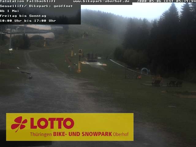 Archived image Webcam Fallbachhang in Oberhof, Thuringian Forest