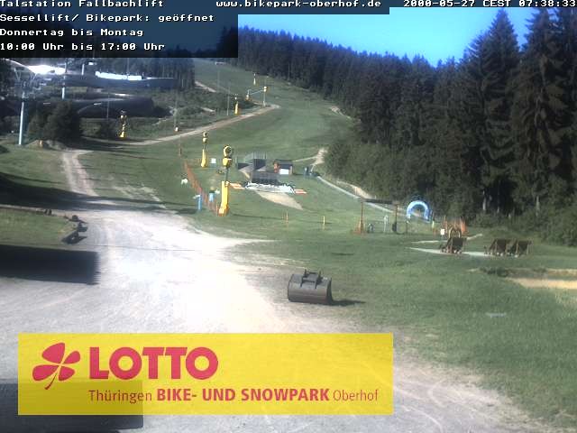 Archived image Webcam Fallbachhang in Oberhof, Thuringian Forest