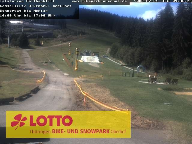 Archived image Webcam Fallbachhang in Oberhof, Thuringian Forest