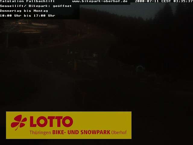 Archived image Webcam Fallbachhang in Oberhof, Thuringian Forest