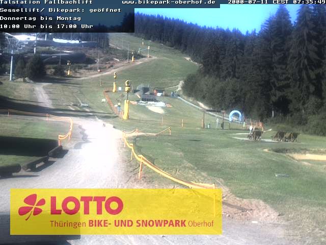 Archived image Webcam Fallbachhang in Oberhof, Thuringian Forest