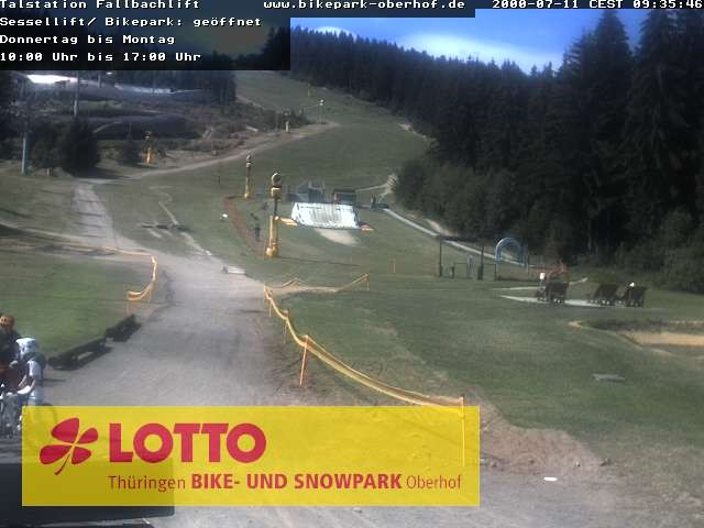 Archived image Webcam Fallbachhang in Oberhof, Thuringian Forest