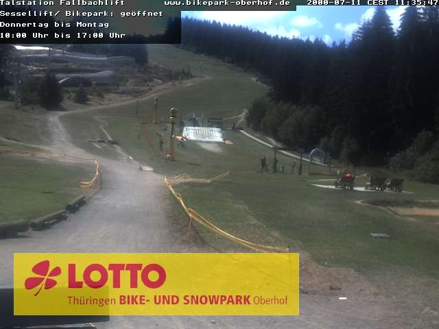 Archived image Webcam Fallbachhang in Oberhof, Thuringian Forest