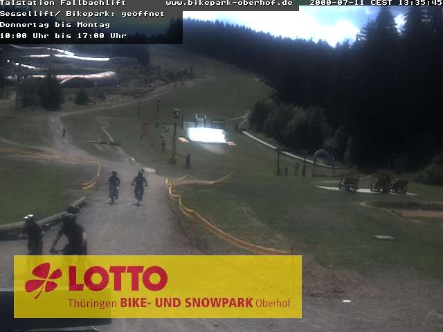 Archived image Webcam Fallbachhang in Oberhof, Thuringian Forest