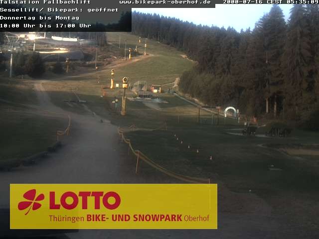 Archived image Webcam Fallbachhang in Oberhof, Thuringian Forest