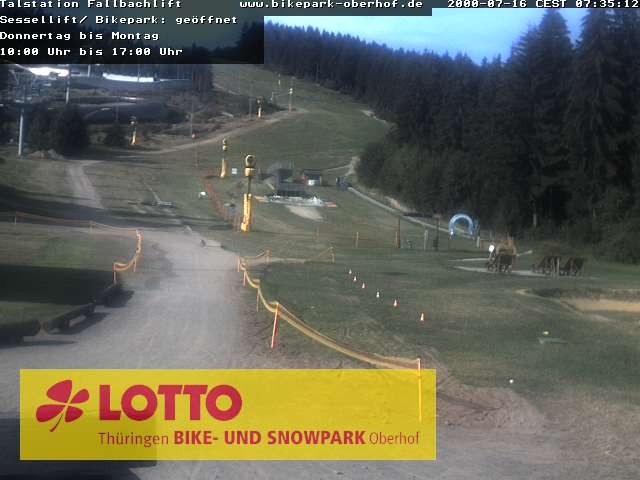 Archived image Webcam Fallbachhang in Oberhof, Thuringian Forest