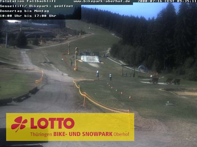 Archived image Webcam Fallbachhang in Oberhof, Thuringian Forest