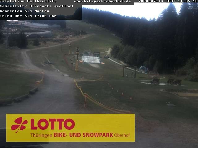 Archived image Webcam Fallbachhang in Oberhof, Thuringian Forest