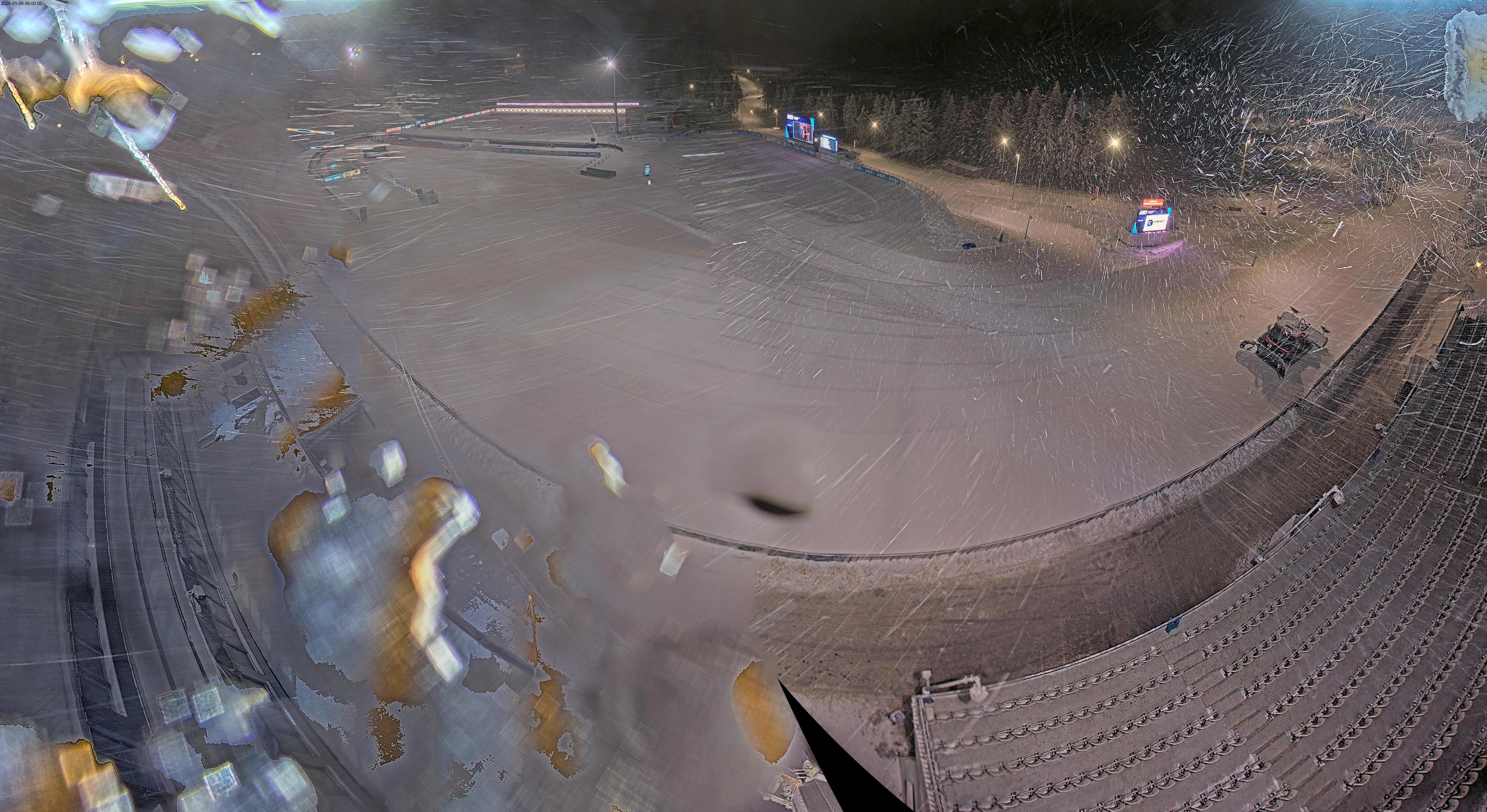 Archiv Foto Webcam Oberhof: Blick ins Biathlonstadion
