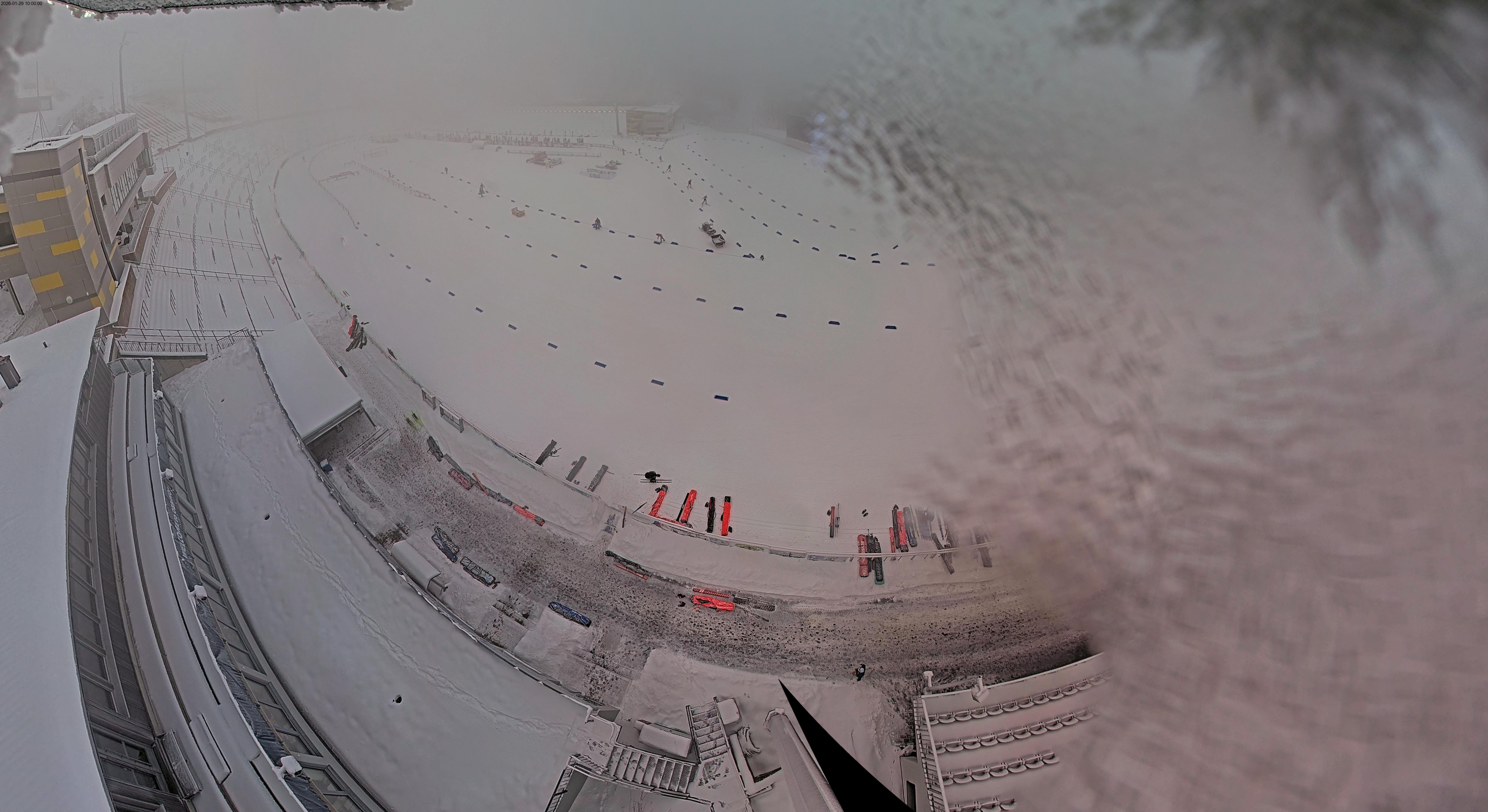 Archiv Foto Webcam Oberhof: Blick ins Biathlonstadion