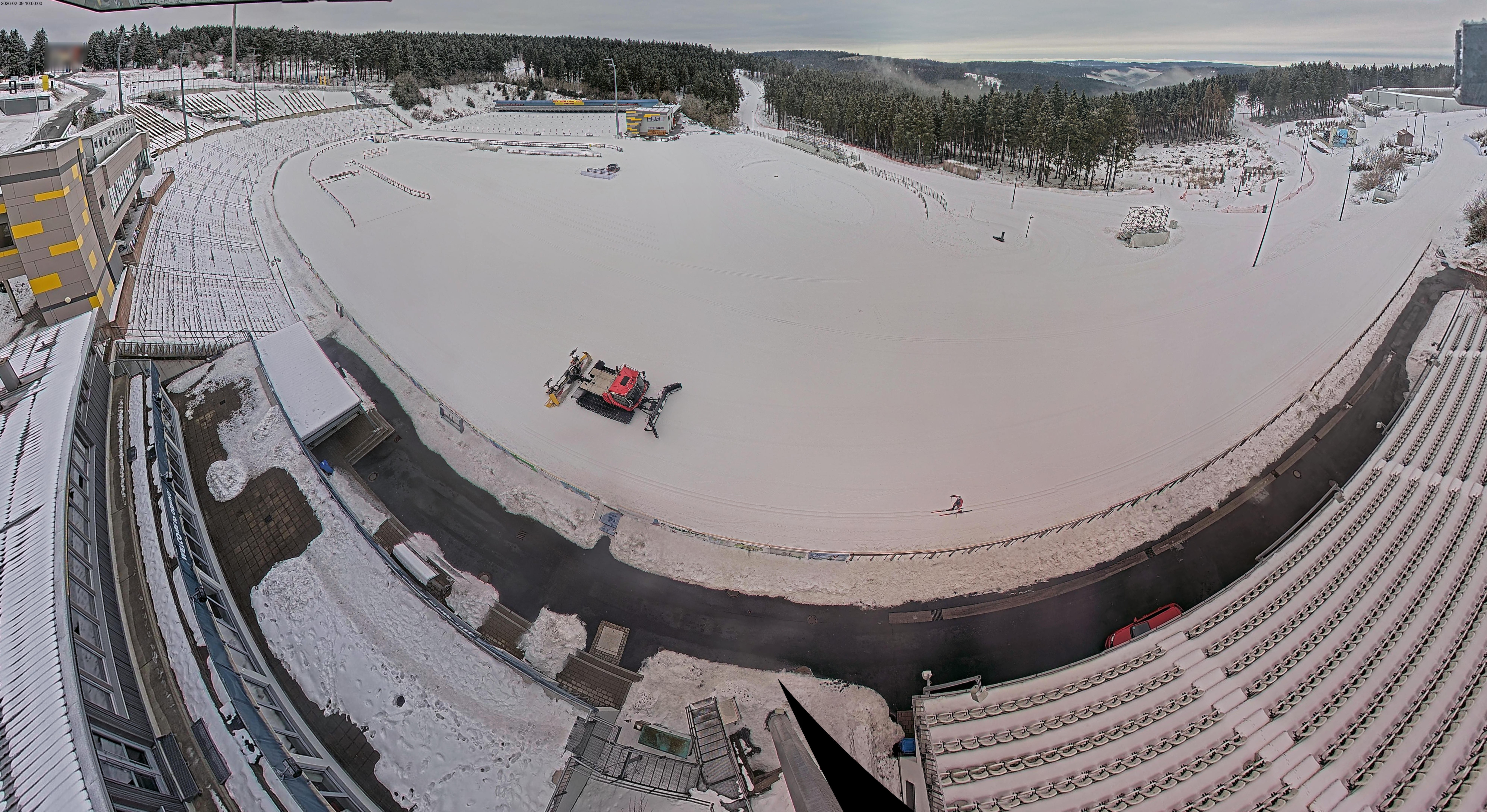 Archiv Foto Webcam Oberhof: Blick ins Biathlonstadion