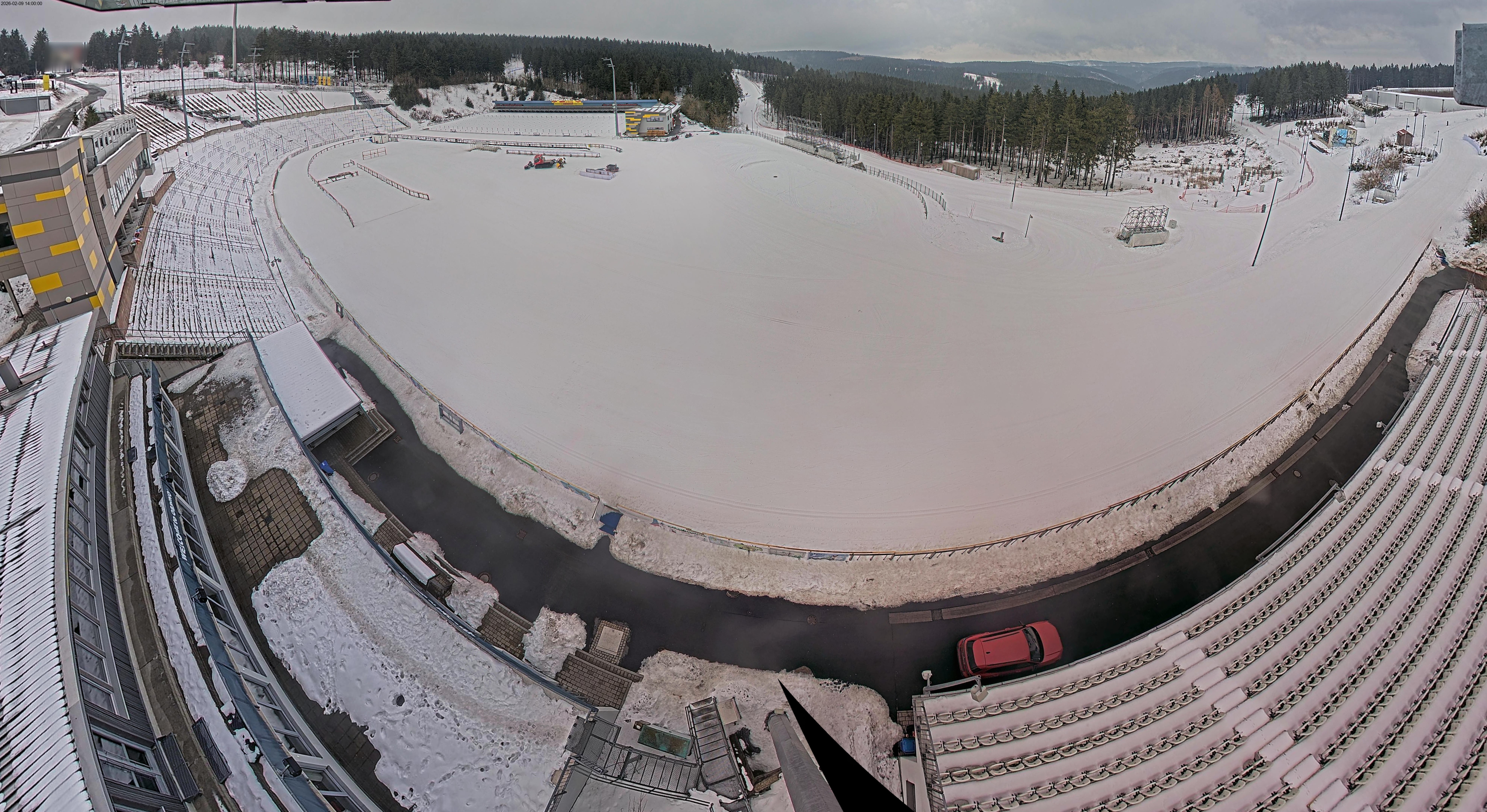 Archiv Foto Webcam Oberhof: Blick ins Biathlonstadion