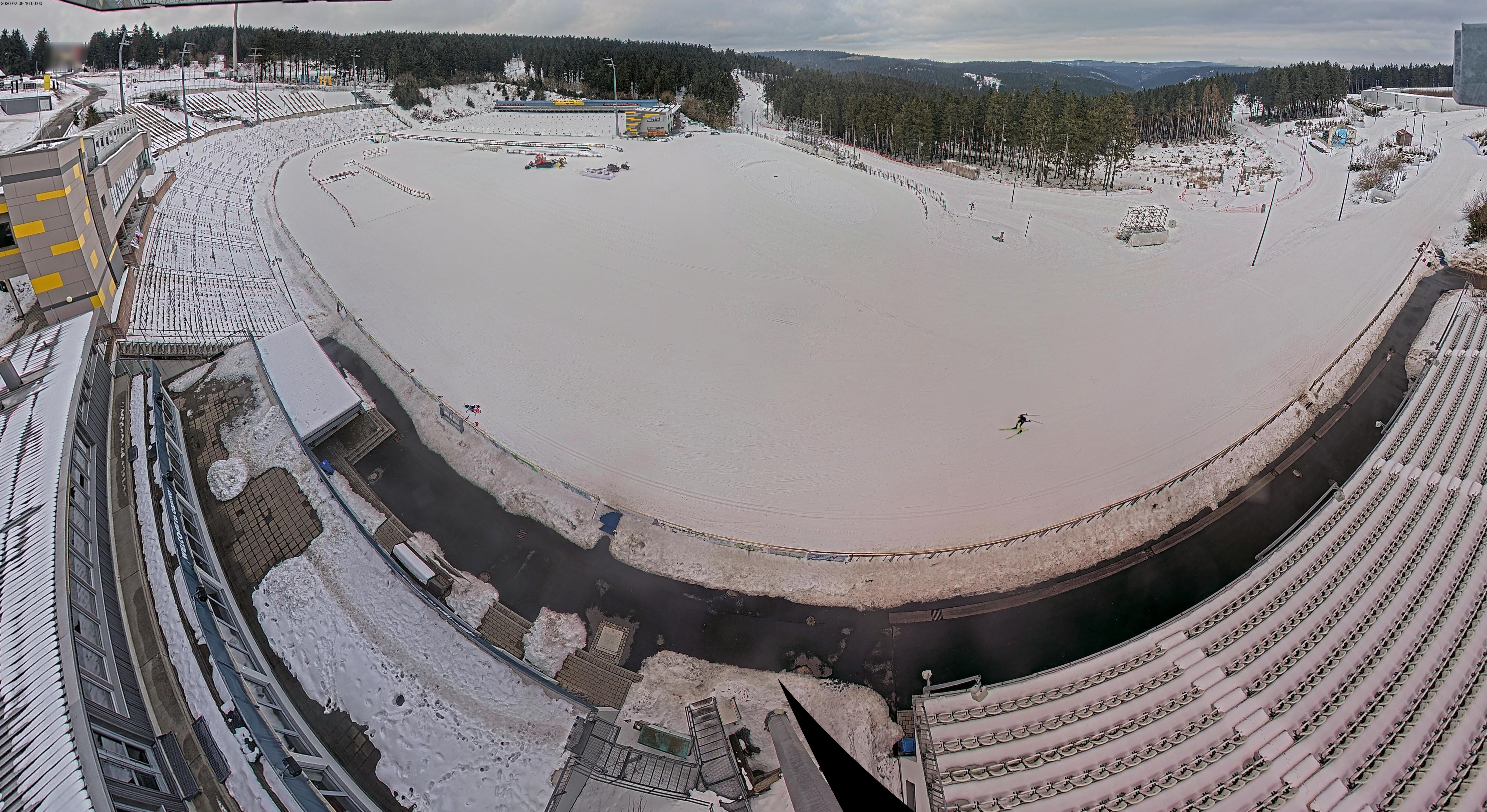 Archiv Foto Webcam Oberhof: Blick ins Biathlonstadion