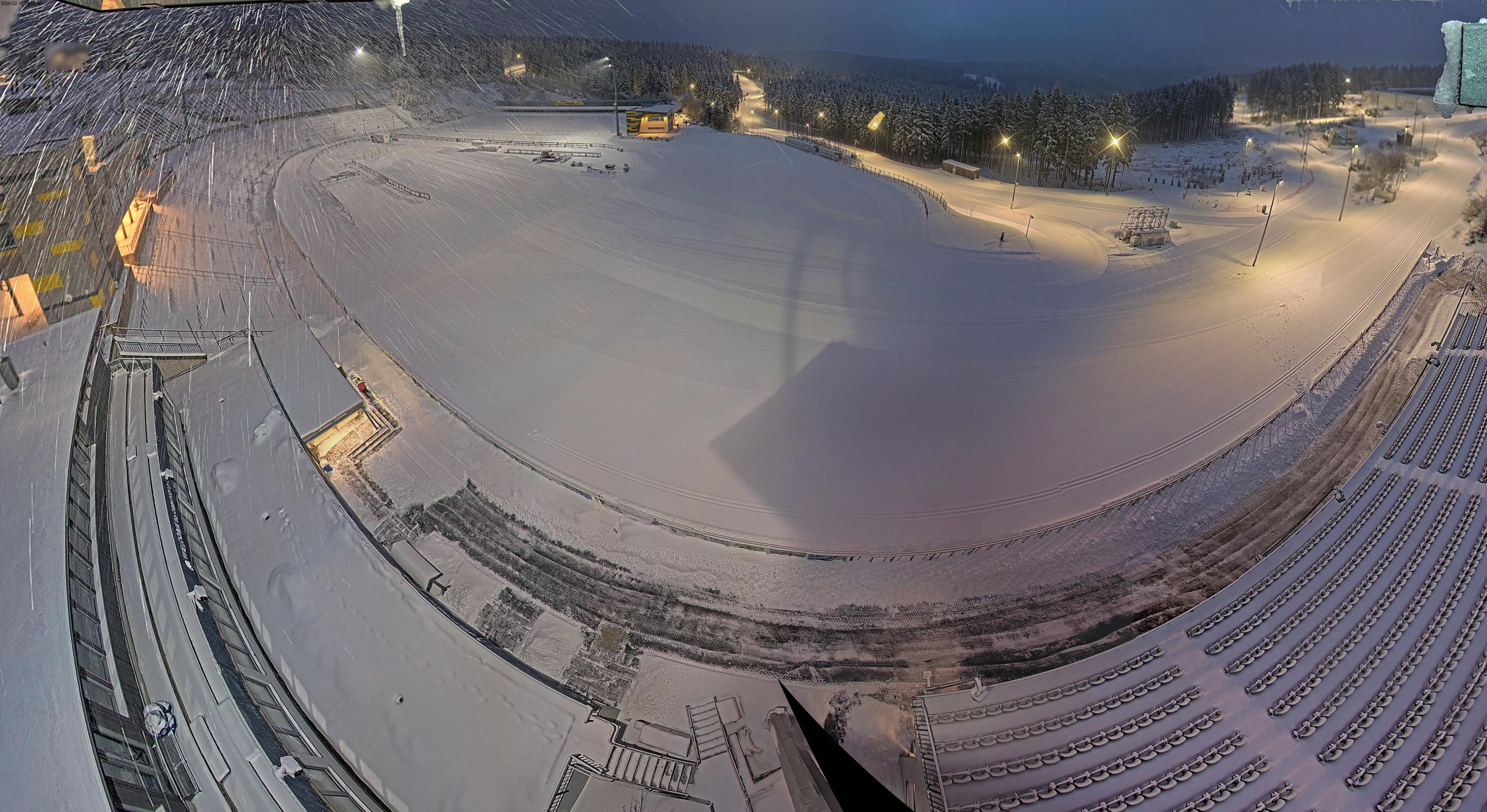 Archiv Foto Webcam Oberhof: Blick ins Biathlonstadion