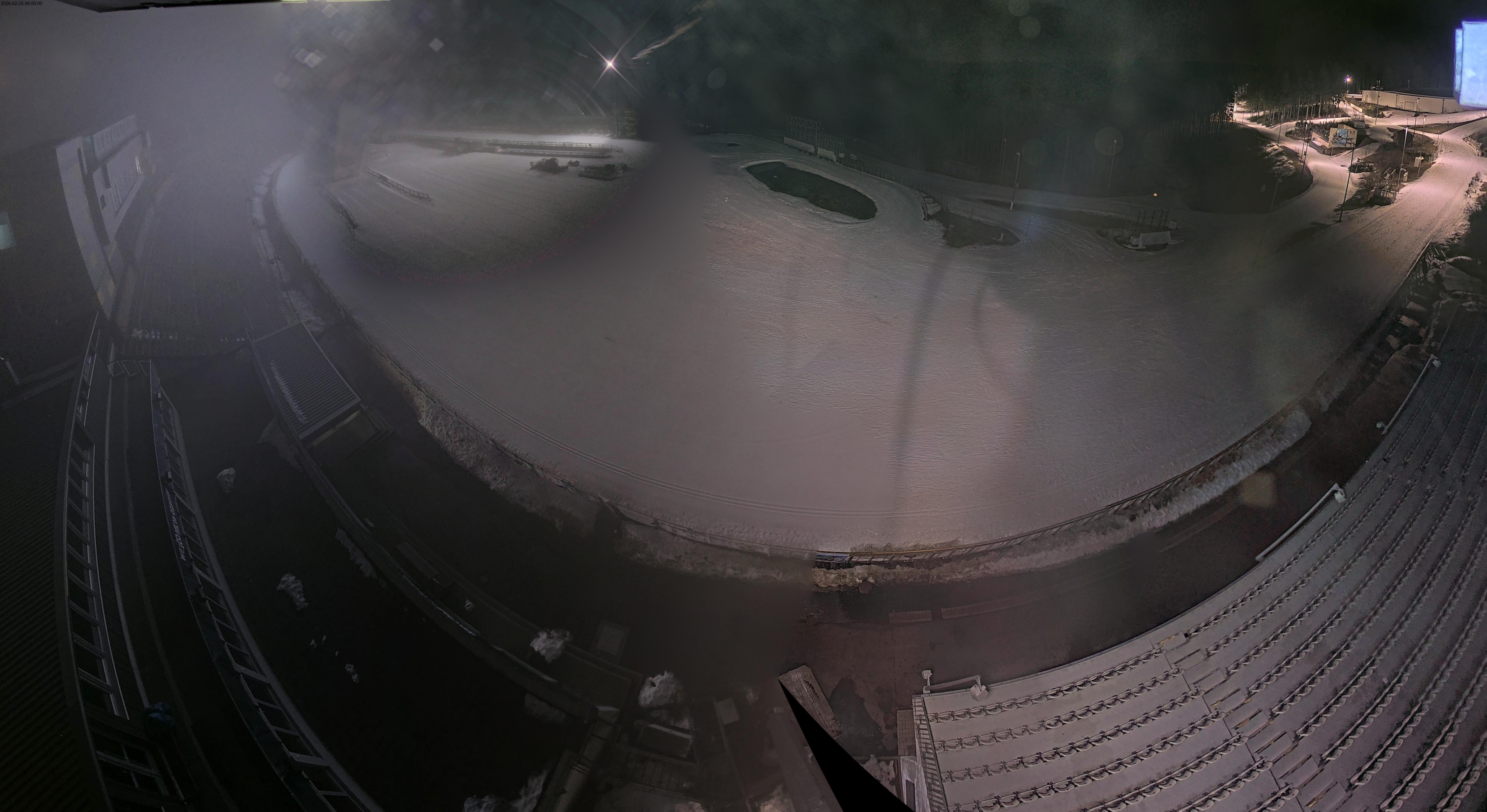 Archived image Webcam Oberhof: View Biathlon Stadium