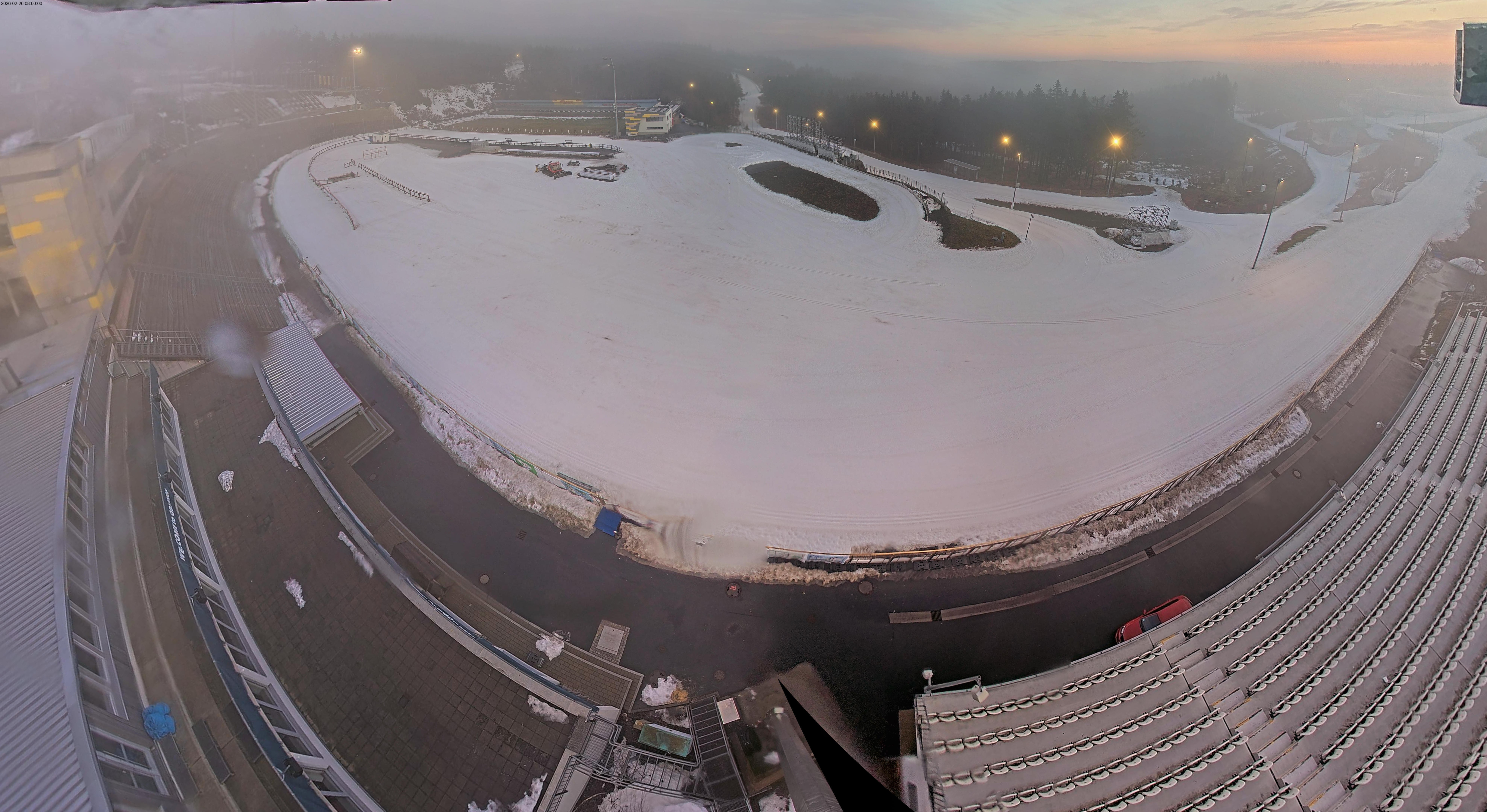 Archiv Foto Webcam Oberhof: Blick ins Biathlonstadion