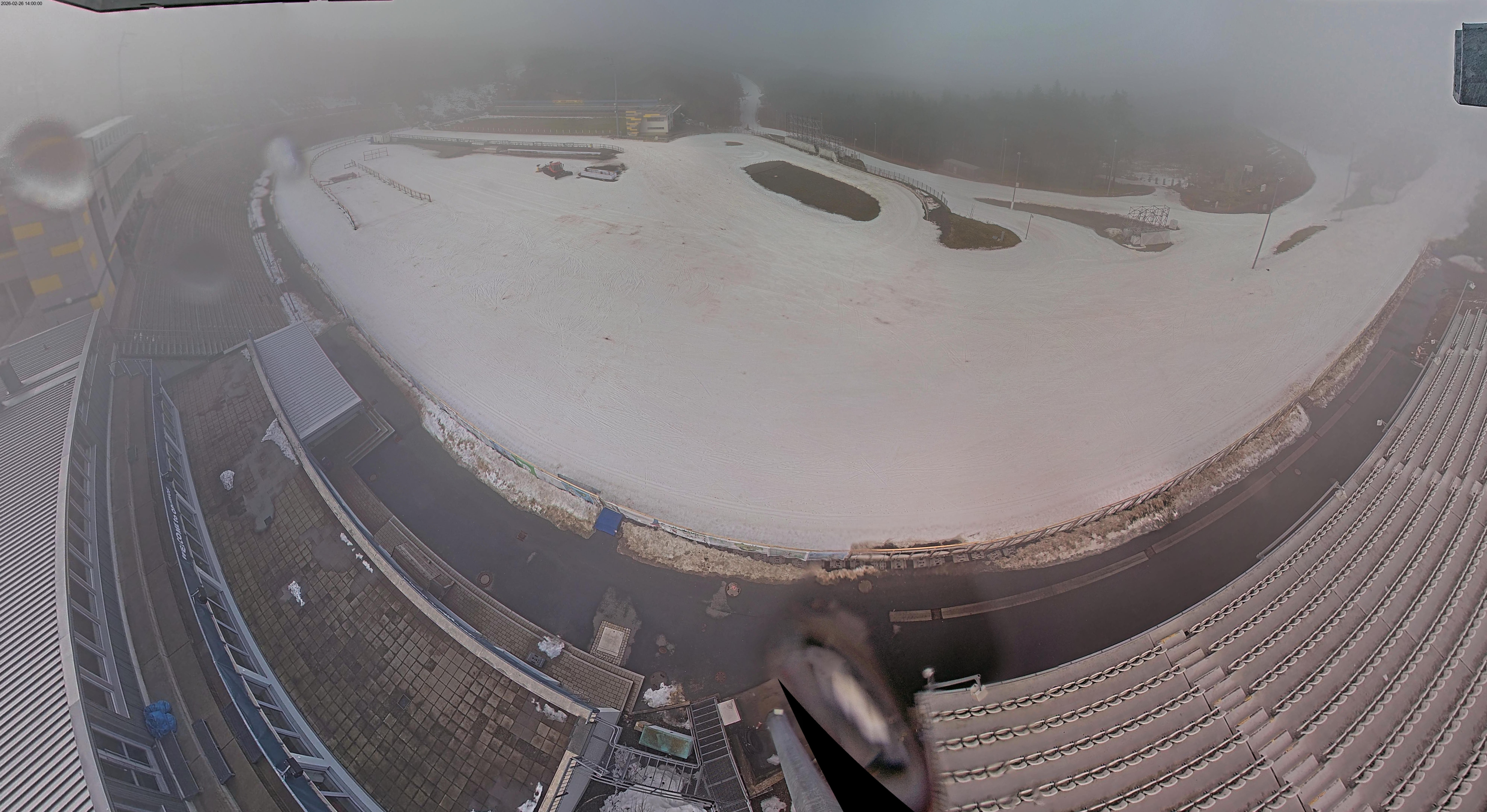 Archiv Foto Webcam Oberhof: Blick ins Biathlonstadion