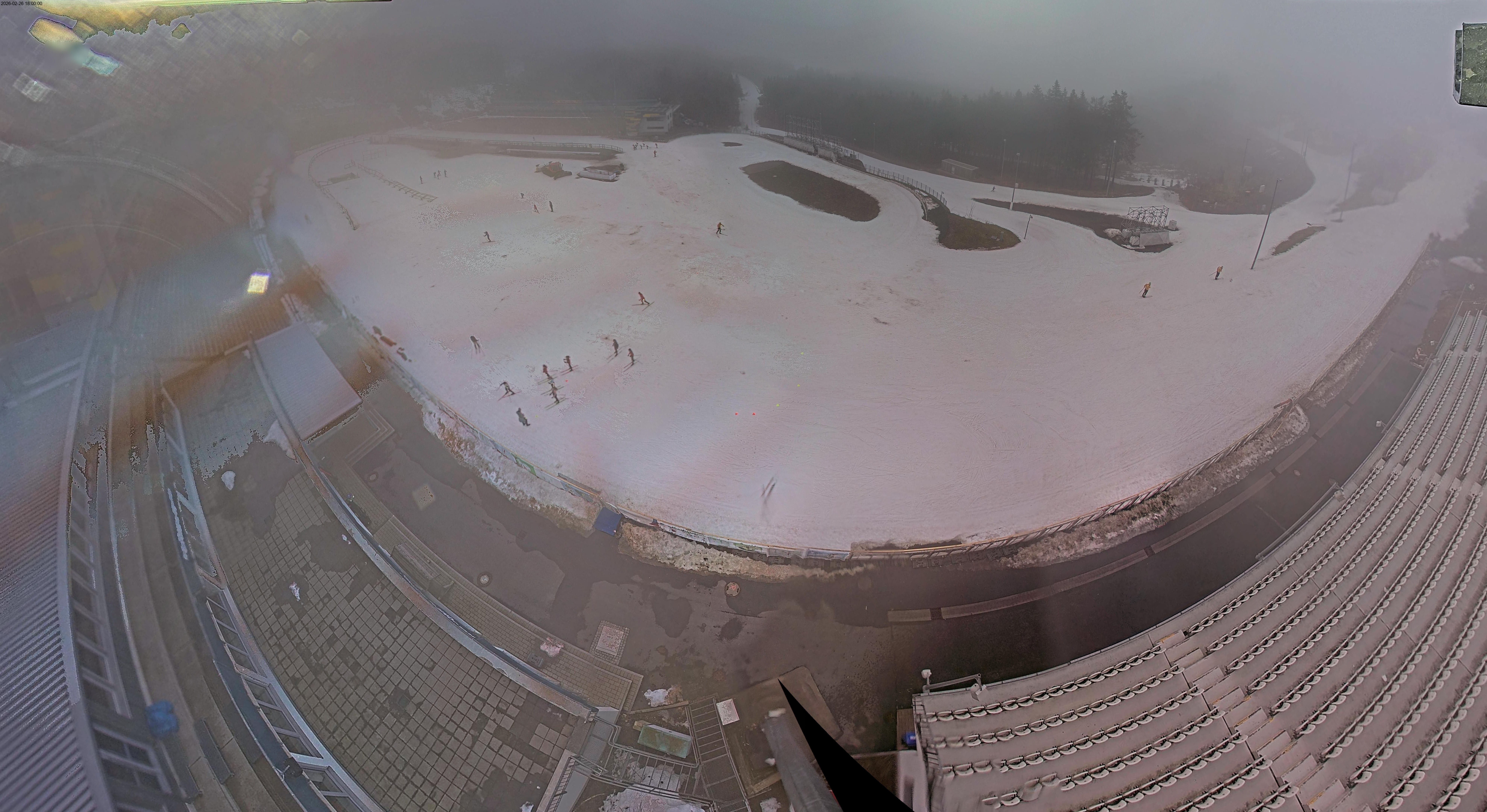 Archiv Foto Webcam Oberhof: Blick ins Biathlonstadion