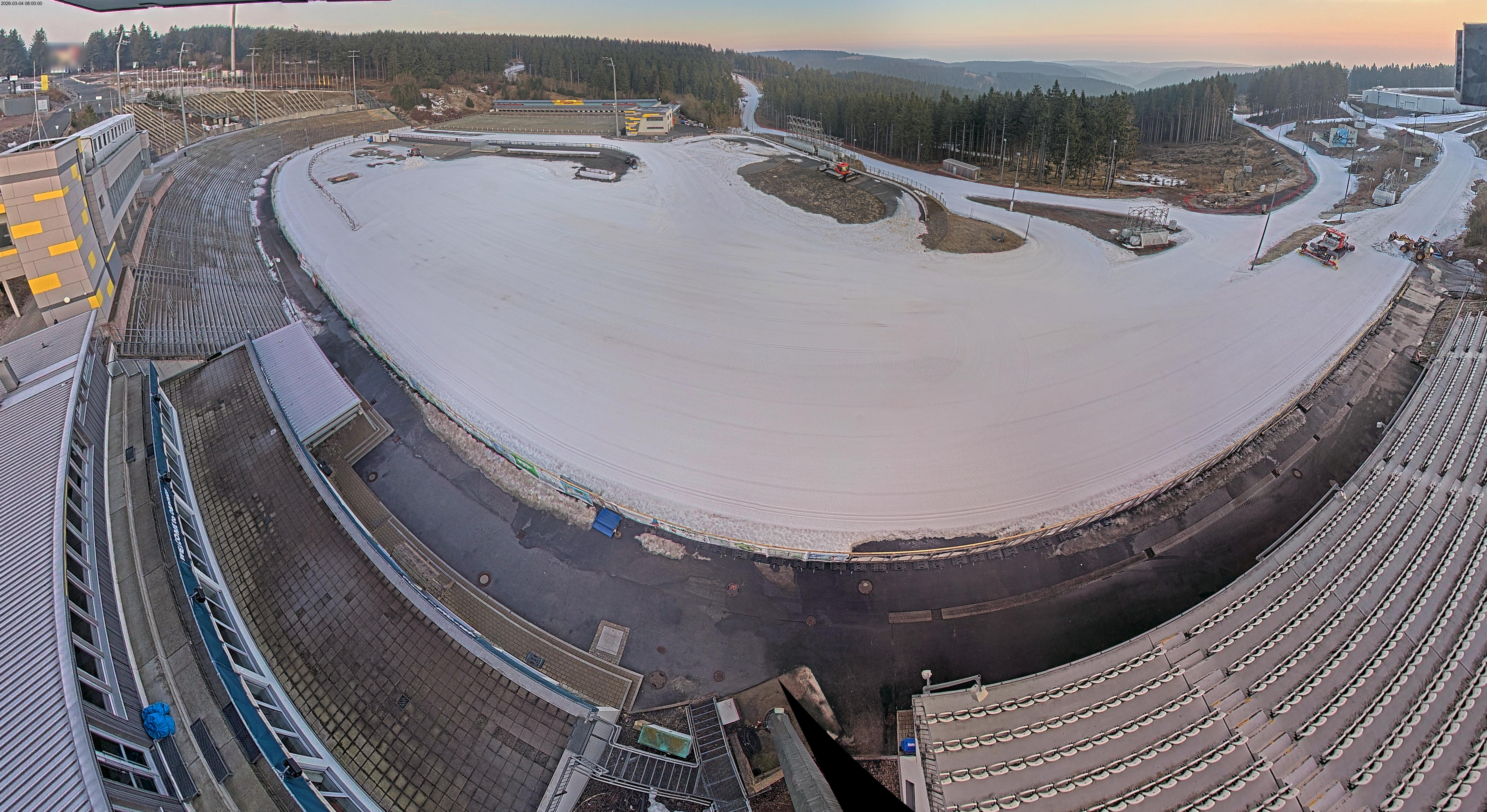 Archiv Foto Webcam Oberhof: Blick ins Biathlonstadion