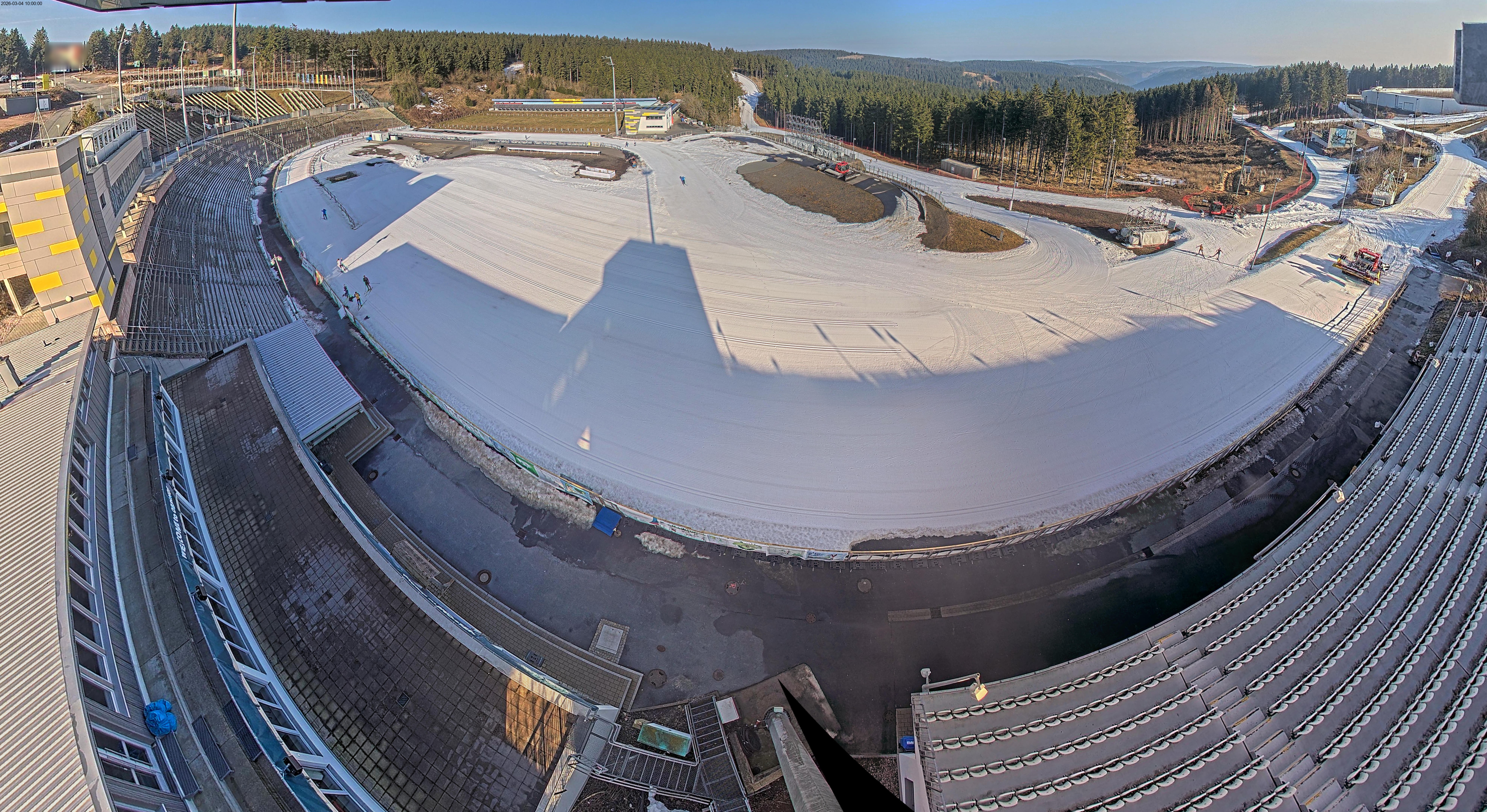 Archiv Foto Webcam Oberhof: Blick ins Biathlonstadion
