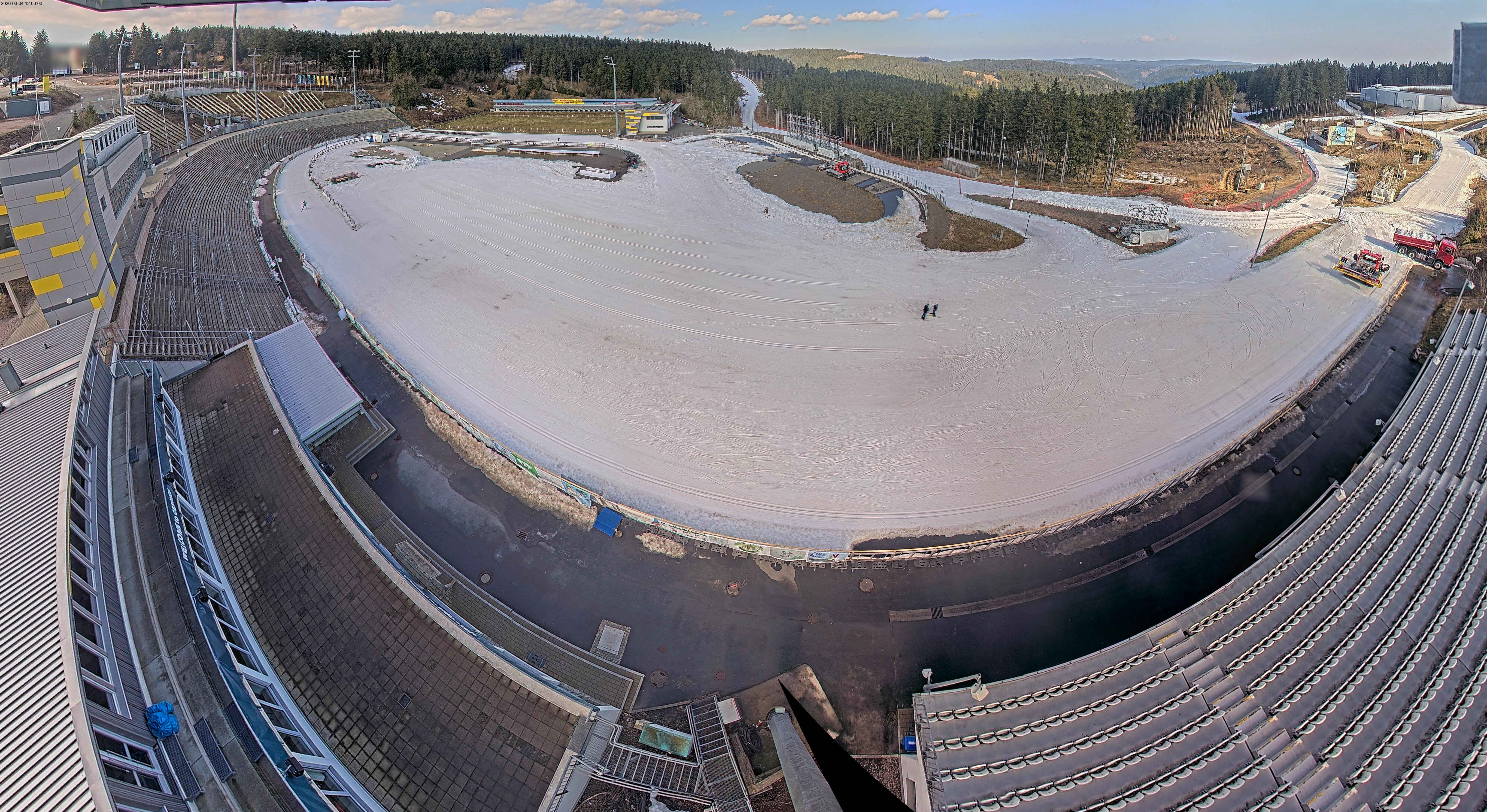 Archiv Foto Webcam Oberhof: Blick ins Biathlonstadion