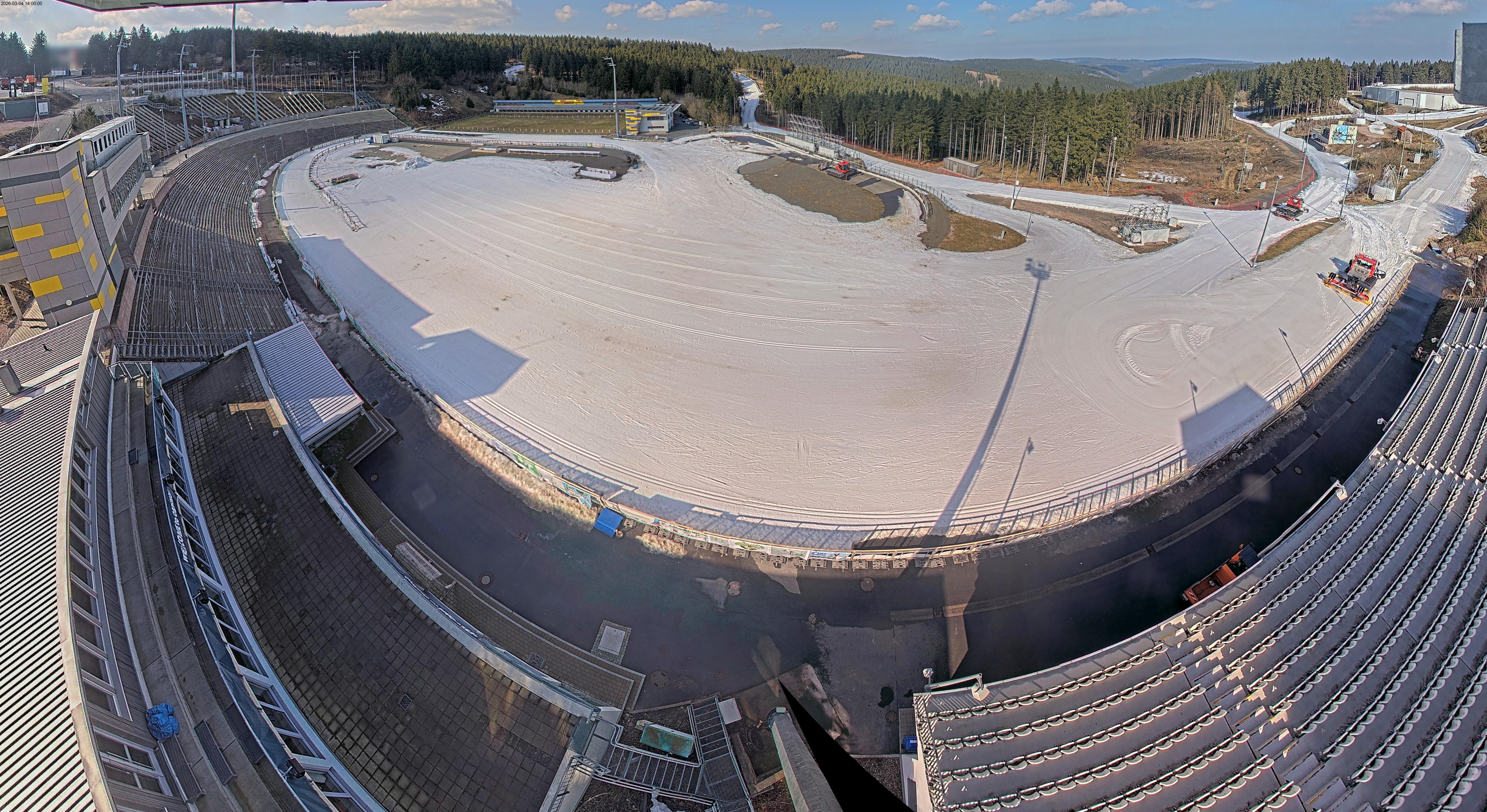 Archiv Foto Webcam Oberhof: Blick ins Biathlonstadion