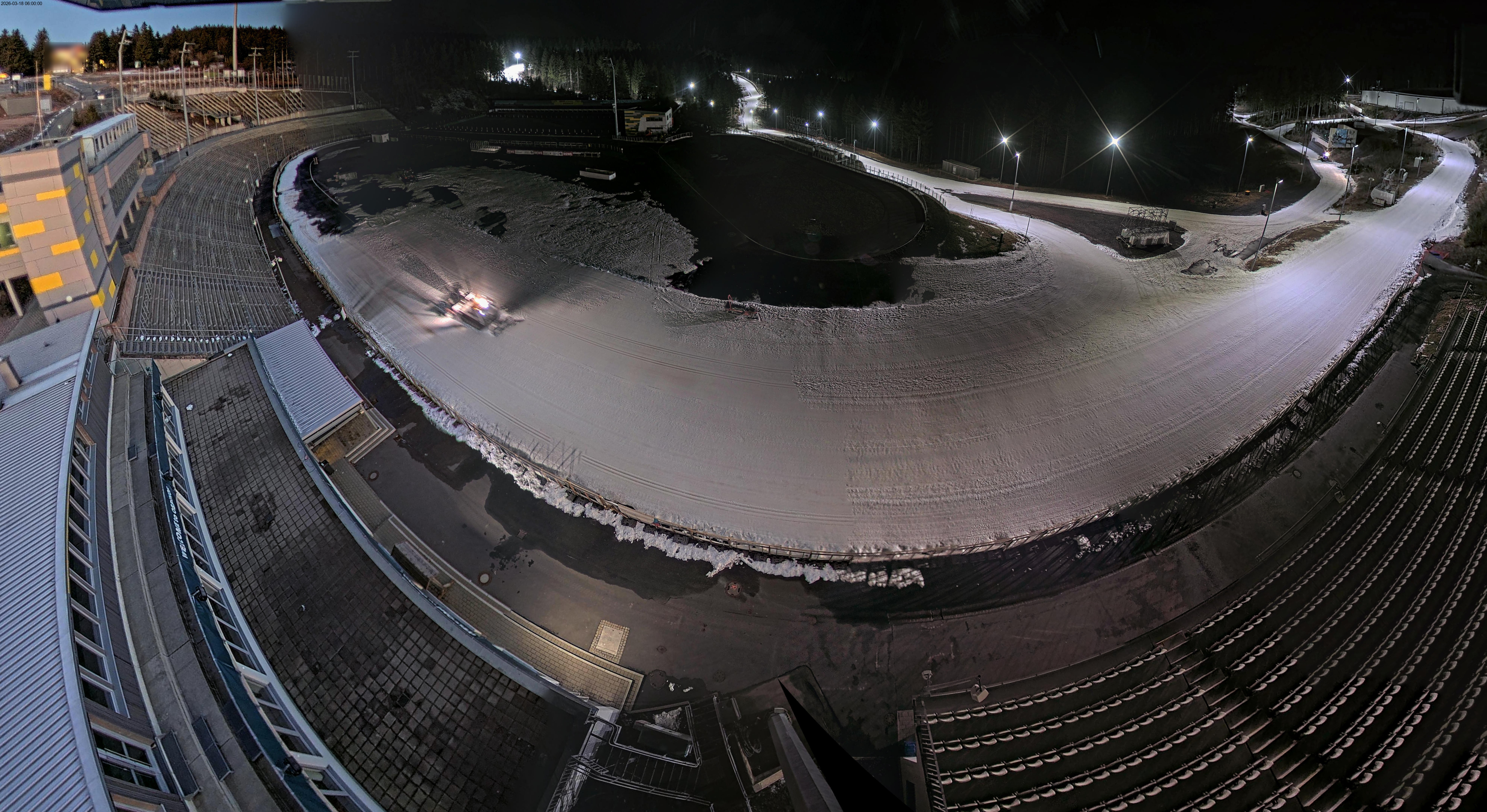 Archiv Foto Webcam Oberhof: Blick ins Biathlonstadion