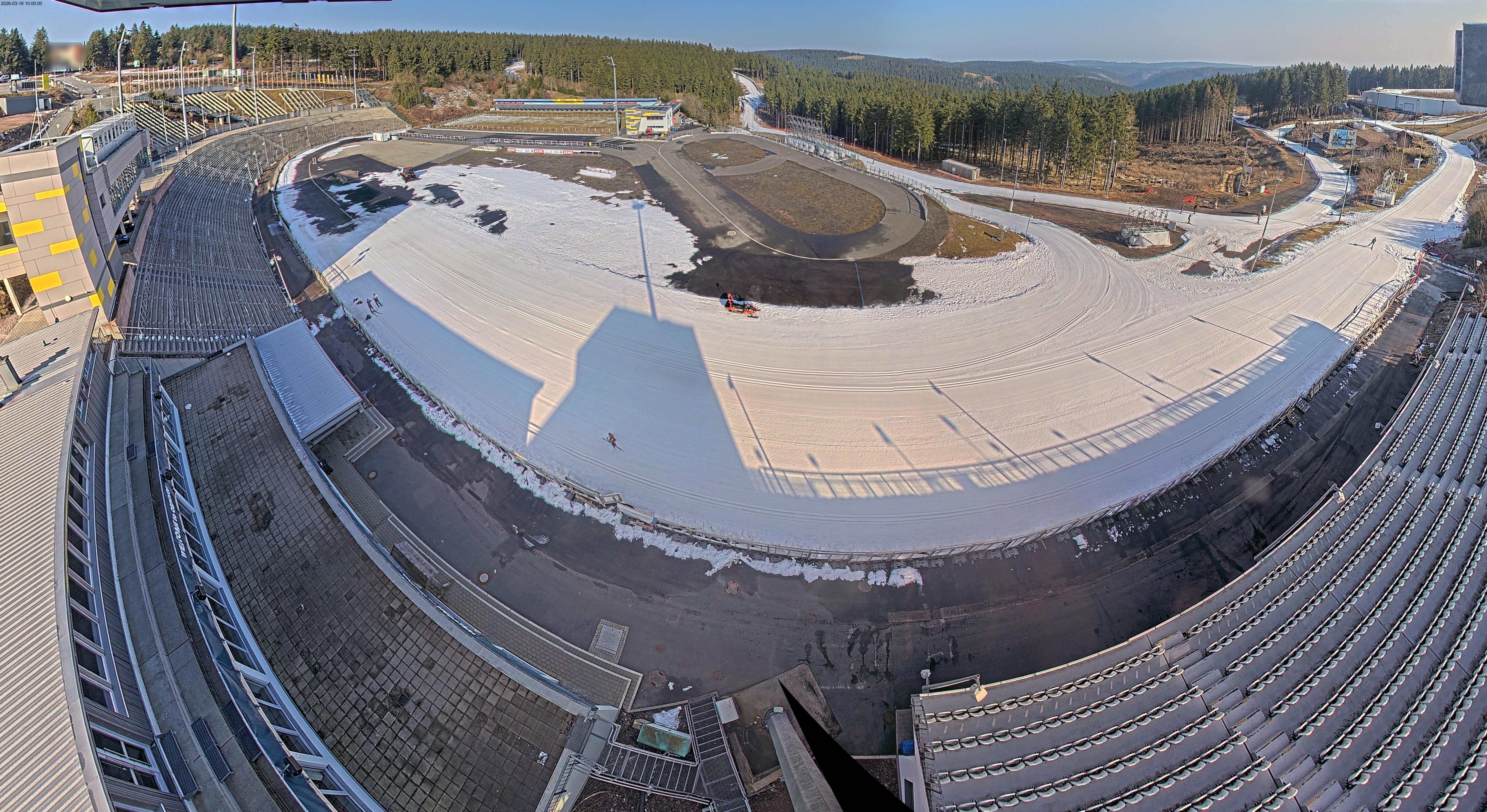 Archiv Foto Webcam Oberhof: Blick ins Biathlonstadion