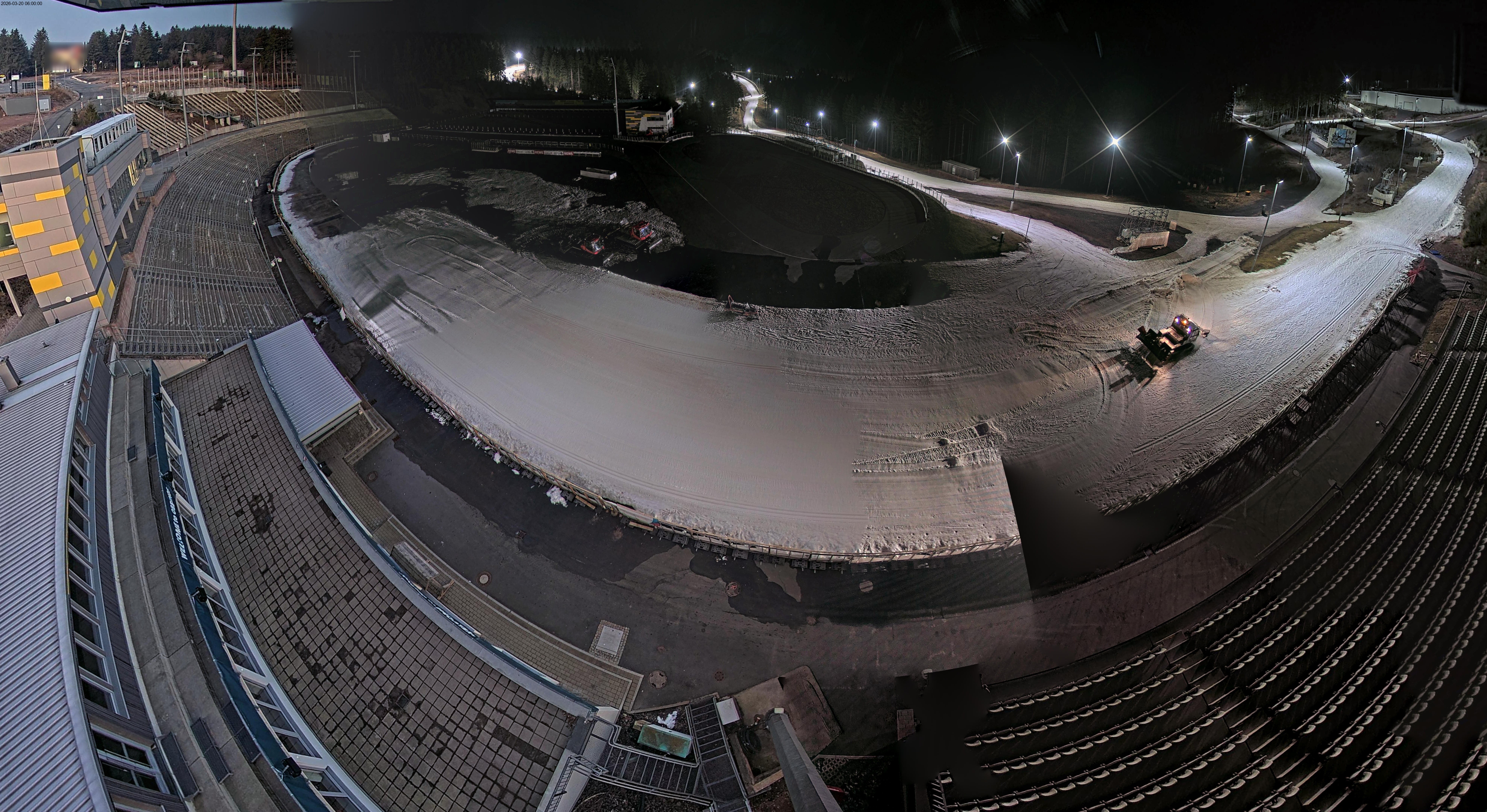 Archiv Foto Webcam Oberhof: Blick ins Biathlonstadion