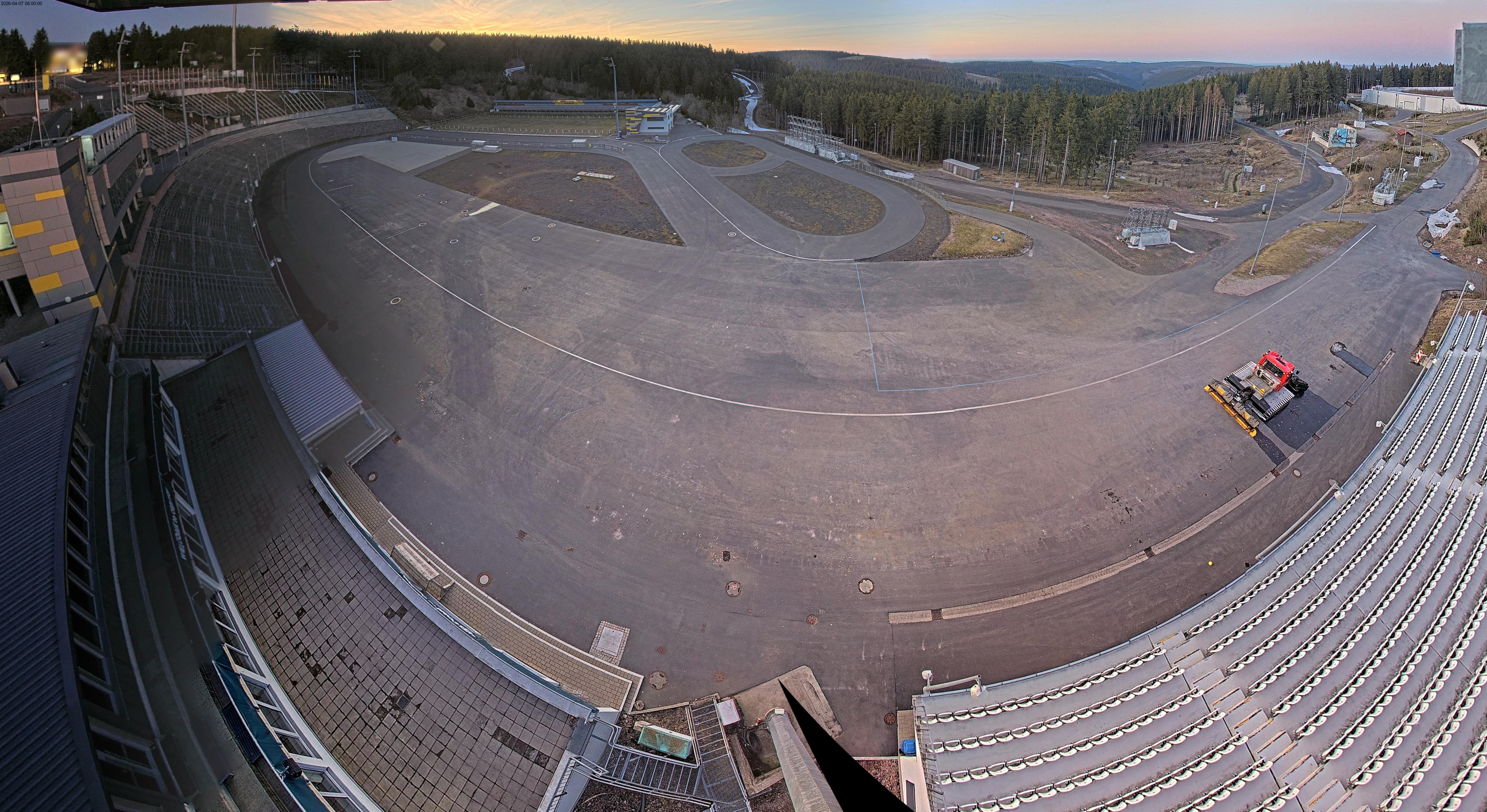 Archiv Foto Webcam Oberhof: Blick ins Biathlonstadion